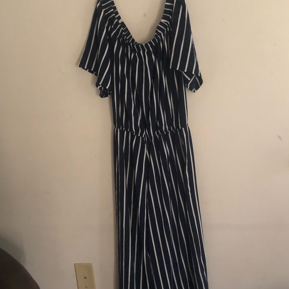 Strip jumpsuit great style for Independence Day